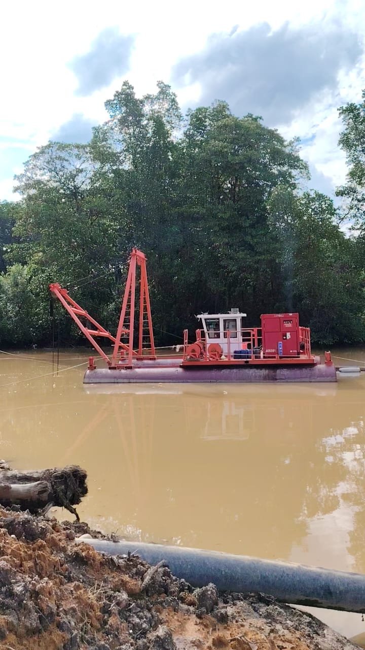 River Sand Mining Operations | Operasi Perlombongan Pasir Sungai